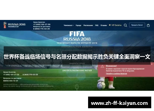 世界杯备战临场信号与名额分配数据揭示胜负关键全面洞察一文 世界杯备战临场信号与名额分配数据揭示胜负关键全面洞察一文
